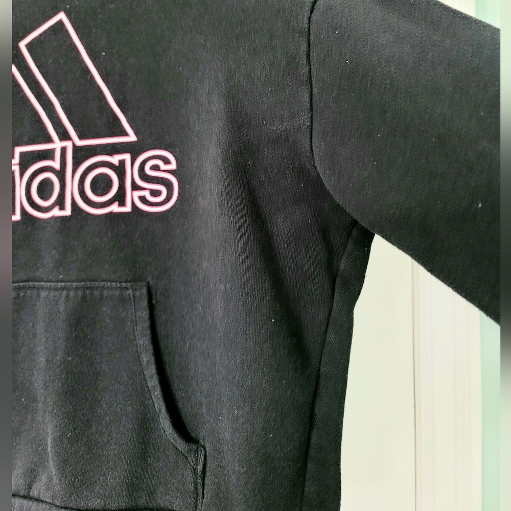 Adidas Youth Pull-Over Crop Hoodie Size L - Picture 5 of 15